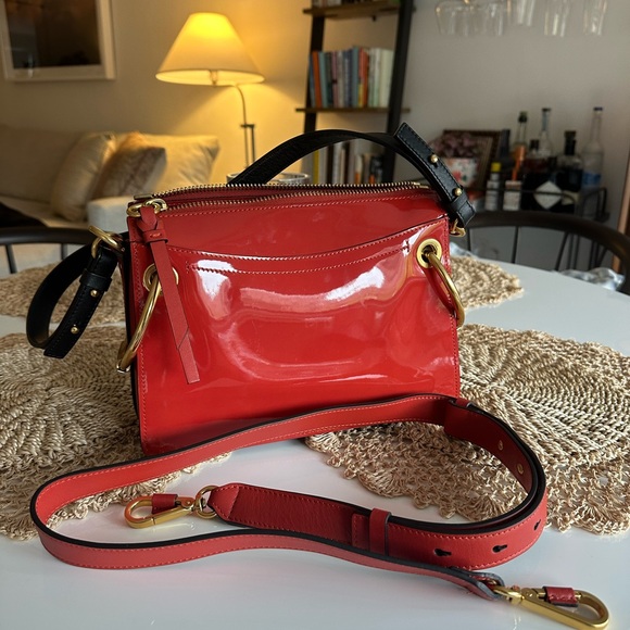 Chloe Handbags - Chloè Roy Patent Leather Crossbody Bag